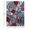Flash Furniture Red 6' x 9' Abstract Design Accent Area Rug ACD-RGTRZ860-69-RD-GG - alternate 4